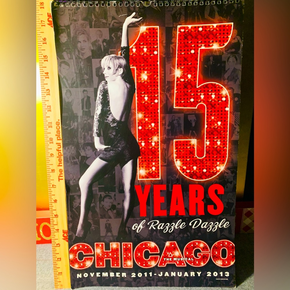 VTG Broadway Photography Magazine 15 Years Razzle Dazzle Chicago Glossy Print